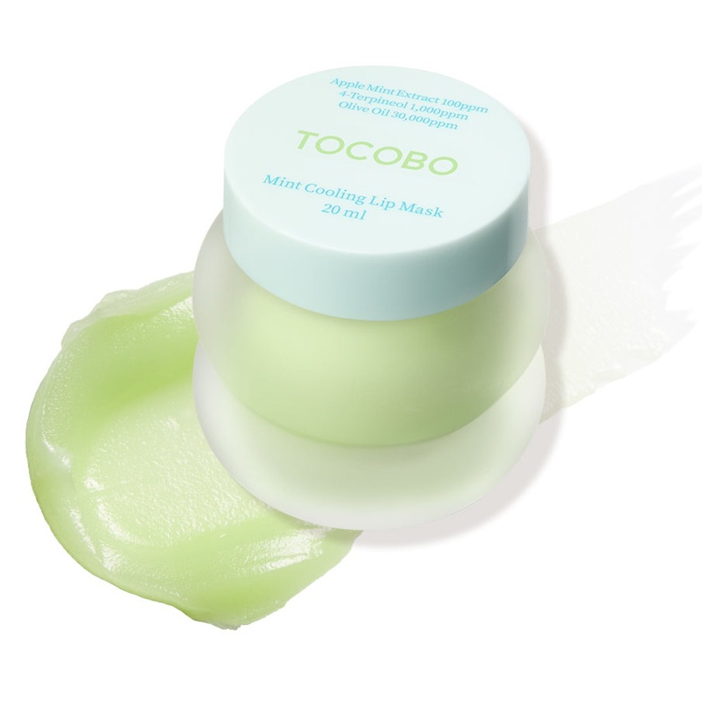 Tocobo Mint Cooling Lip Mask- vegan, soothing, intense hydration, relief